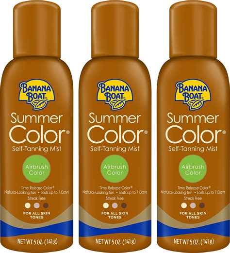 banana boat self tanner spray